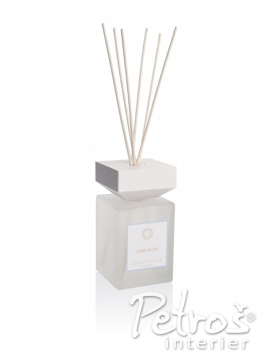 VÍČKO V KLASICKÉM TVARU tak, jak jej navrhli designéři značky Locherber. Každá vůně má svůj vlastní design a barvu.